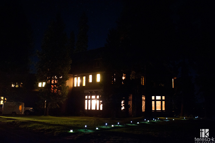 hellman-erhman mansion after dark